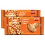 Unibic Cashew Badam Cookies, 450gm (Pack of 2) | Nutty Goodness in Every Bite | Your Favorite Teatime Snack | 900gm - Fast Shipping to USA & Canada