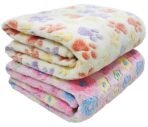 First Kick Baby Blankets New Born Crib Printed Sheet Blanket for Baby Boys and Baby Girls, L 100 cm x B 75 cm, Pack of 2 Pc. - Fast Shipping to USA & Canada