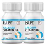 INLIFE Calcium & Vitamin D3 Tablets - 60 Tablets - Fast Shipping to USA & Canada