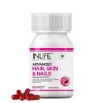 INLIFE Hair Skin & Nails Advanced Supplement - 60 Capsules - Fast Shipping to USA & Canada