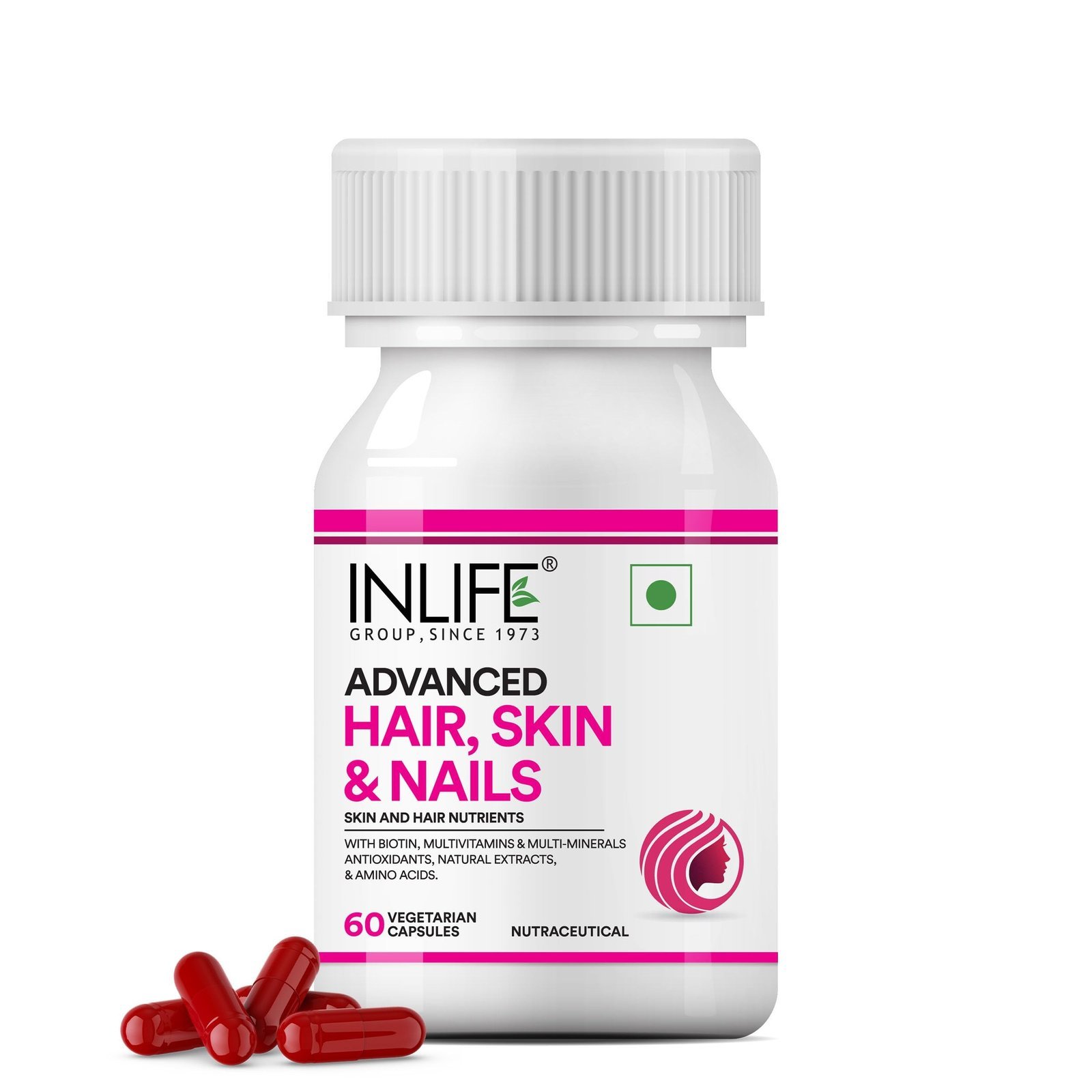 71afjsCys0L-1.jpg INLIFE Hair Skin & Nails Advanced Supplement - 60 Capsules - Fast Shipping to USA & Canada - Image 1