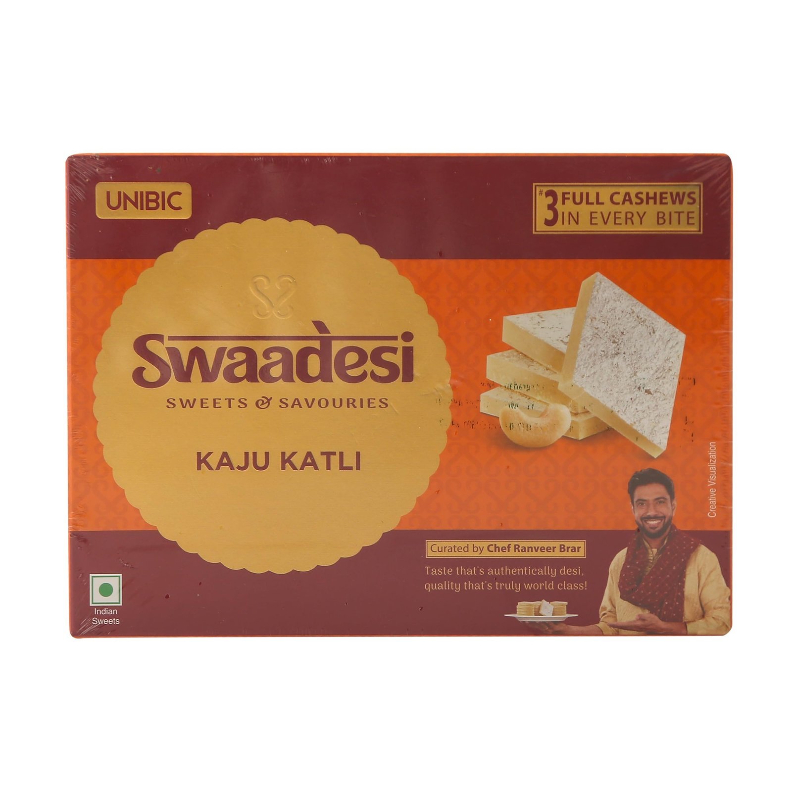71b4NvaOfQL-1.jpg Unibic Kaju Katli 180 gm Pack - Fast Shipping to USA & Canada - Image 1