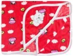 First Kick Baby Blankets Newborn Hooded Soft Wrapper Durable Fleece Polyester Cum Towel for Baby Boys and Baby Girls Pack of 1 Red - Fast Shipping to USA & Canada
