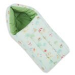 Haus & Kinder Cotton Poplin 3 in 1 Baby Carry Nest Cum Sleeping Bag - Baby Sleeping Nest Multi Color | Carry Nest for New Born Baby to 6 Months, Perfect Size for Your Baby 67*30Cm, Sunny Citrus Splash - Fast Shipping to USA & Canada