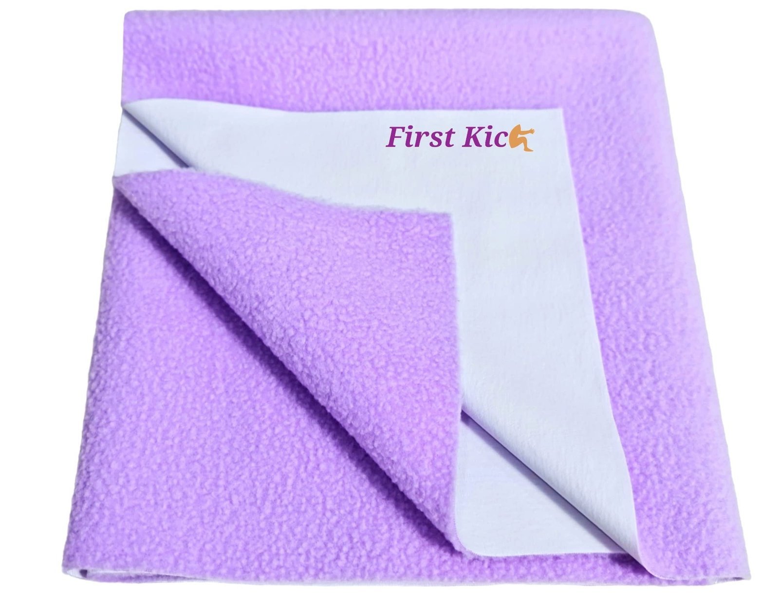 71cYEMDI3hL-1.jpg First Kick Instadry Anti-Piling Fleece Extra Absorbent Quick Dry Sheet for Baby, Baby Bed Protector, Waterproof Baby Sheet, Medium Size 100x70cm, Pack of 1, Purple - Fast Shipping to USA & Canada - Image 1
