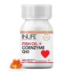 INLIFE Fish Oil CoQ10 Omega 3 - 60 Liquid Capsules - Fast Shipping to USA & Canada
