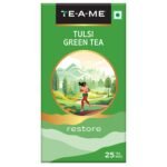 TE-A-ME Tulsi Green Tea - Green Tea Bags 25 pcs | Tulsi 25 Tea Bags | Diwali Gift - Fast Shipping to USA & Canada