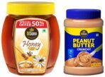 DISANO Peanut Butter Crunchy 924G & Pure Honey 1Kg (Pack Of 1) - Fast Shipping to USA & Canada