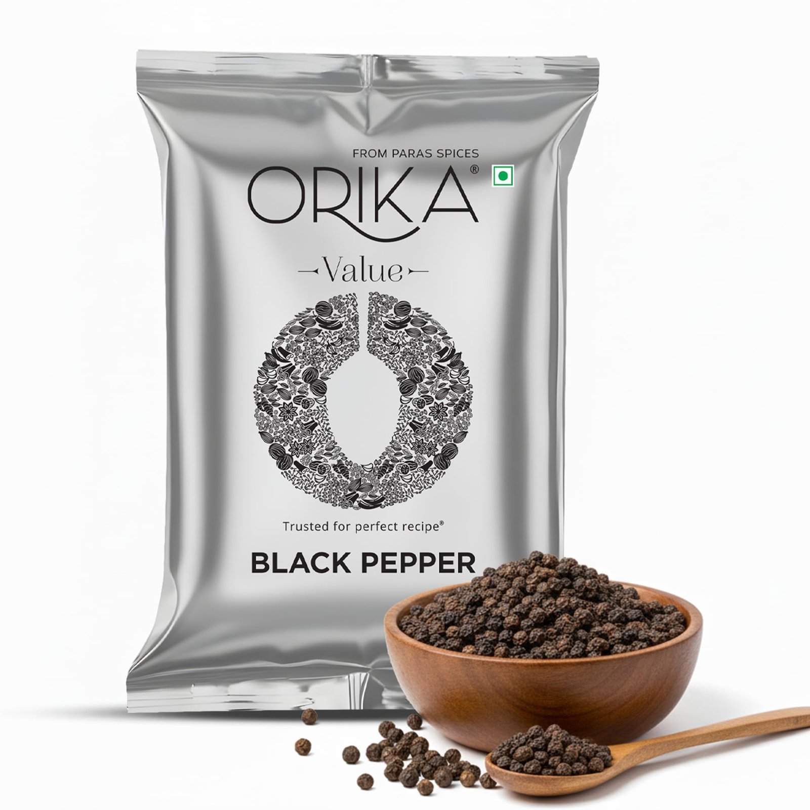 71dwz5UO4jL-1.jpg Orika Black Pepper Whole | Quality Kali Mirch | 100% Natural & Aromatic | Rich Flavor & Strong Aroma | Hygienically Packed - Fast Shipping to USA & Canada - Image 1
