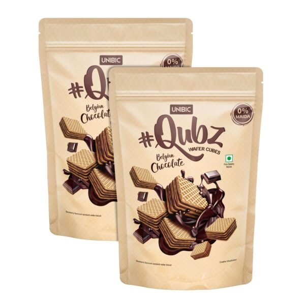 Unibic Foods India Pvt Wafer Qubz Belgium Chocolate 240gm - Fast Shipping to USA & Canada