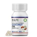INLIFE Coconut Oil 500mg - 60 Capsules - Fast Shipping to USA & Canada