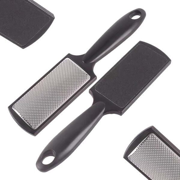 TEMPERIA (1pc) Foot Scrubber for Dead Skin - Double Sided Pedicure Kit for Women - Feet File Scrub Tools, Heel Scraper Filer & Leg Cleaner Brush - Easy to Use (Multicolour) (HF746-1) - Fast Shipping to USA & Canada
