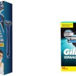 Gillette Guard 3 Single Razor with 8 Blades Pack & Mach 3 Shaving Blades- Pack of 10 (Cartridges), For Men - Fast Shipping to USA & Canada
