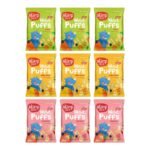 Slurrp Farm Teething Puffs Fruit & Veg Combo (9 Pack) - Fast Shipping to USA & Canada