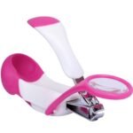 1st Step Baby Nail Clipper with Magnifying Glass (Pink) - Fast Shipping to USA & Canada