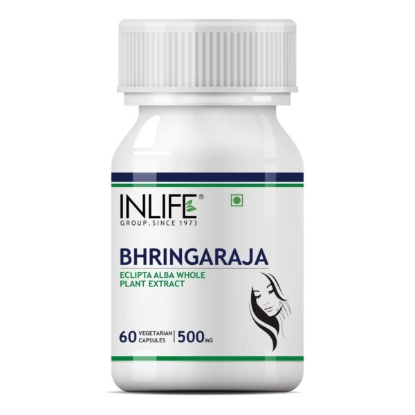 INLIFE Bhringraj 500mg - 60 Capsules - Fast Shipping to USA & Canada