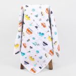 MOM'S HOME Organic Cotton Baby AC Quilt - New Car - 0-3 Years - 110X120Cms - Fast Shipping to USA & Canada
