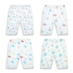 1ST STEP 100% Soft Muslin Cotton Baby Pants - Pack of 4 - Fast Shipping to USA & Canada