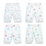 1ST STEP 100% Soft Muslin Cotton Baby Pants - Pack of 4 - Fast Shipping to USA & Canada