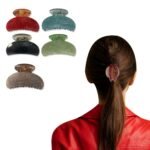 TEMPERIA (5 pcs) Hair Clips for Women & Girls - Clutcher Clutches Claw Clip Accessories - Random Colours - Stylish, Fashional (DN01) - Fast Shipping to USA & Canada