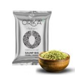 Orika Big Fennel Seeds (Badi Saunf) |100% Natural & Aromatic | Sweet Flavor & Digestive Benefits | Hygienically Packed - Fast Shipping to USA & Canada