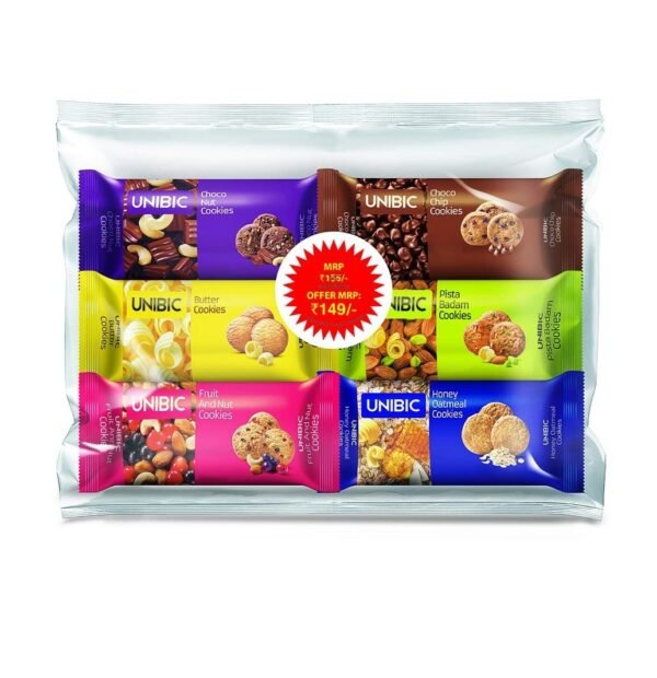 Unibic Wheat Chocolate Cookies|Assorted,75G(Pack Of 6), 0.45 Kg - Fast Shipping to USA & Canada