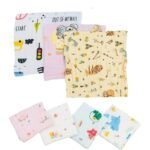 Infantbond Muslin 6-Layer Cotton Baby Towels (Pack of 5) ? Fast Shipping to USA & Canada