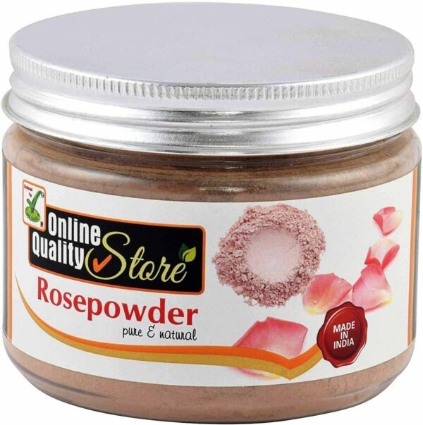 Online Quality Store Rose Petal Powder for Face & Hair Care (125g) - Fast Shipping to USA & Canada
