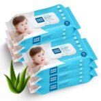 Mee Mee Soft Gentle Baby Wet Wipes (72 Wipes) Pack of 6 | Infused with Aloe Vera and Vitamin E | Paraben & Sulphate Free | Cleansing Wipes | Wipes Combo for Babies - Fast Shipping to USA & Canada