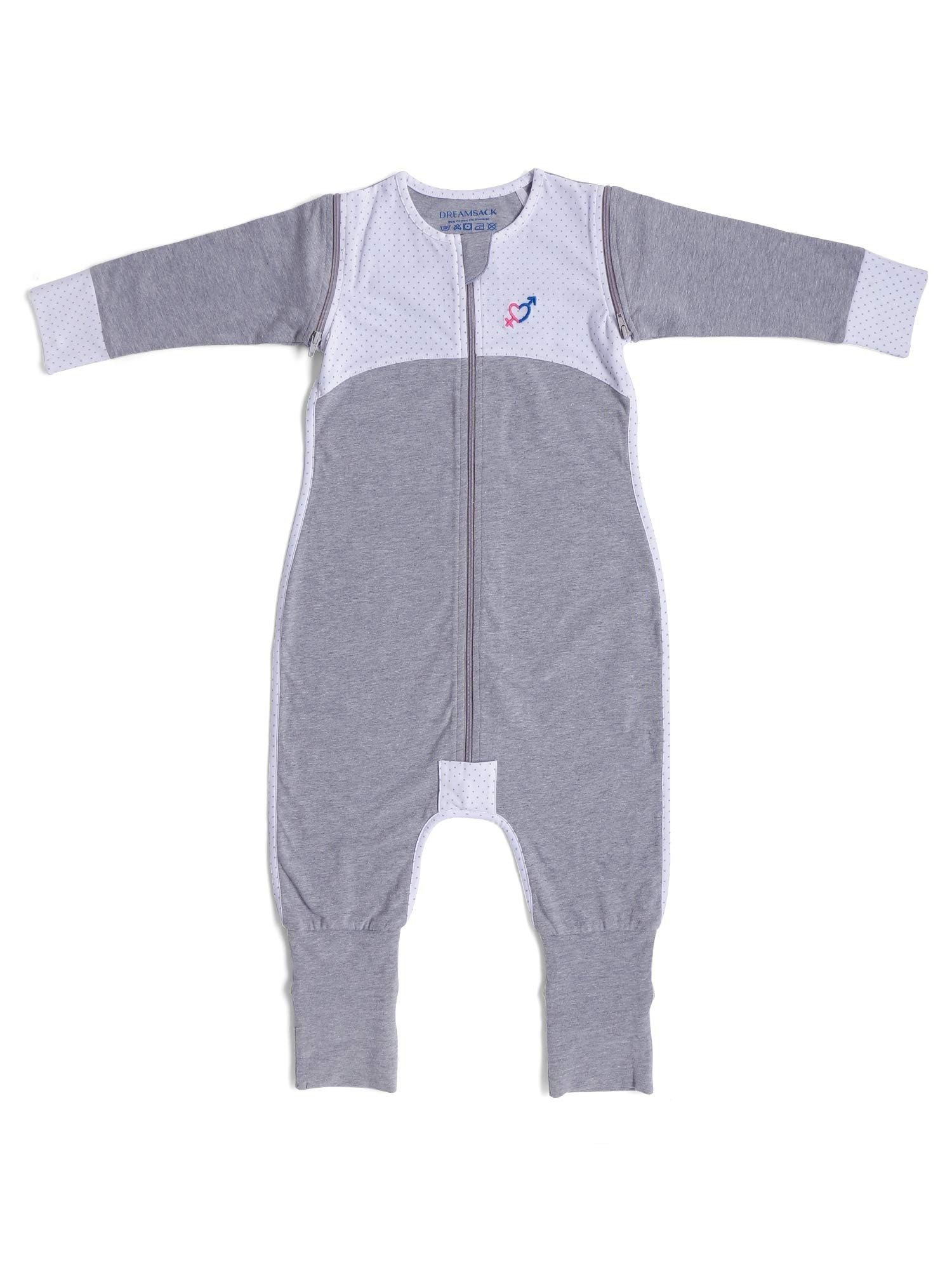 71n4UGIsiwL-1.jpg haus & kinder Dreamsack Cotton Sleep Bodysuit for Baby, Early Walker, Size (9+ Months) (Grey) - Fast Shipping to USA & Canada - Image 1