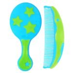 1st Step Baby Comb and Brush Set/Grooming Set with Soft Bristles (Blue) - Fast Shipping to USA & Canada