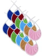 First Kick Waterproof Laminated Baby Apron with Bib Knot Pack of 12 - Fast Shipping to USA & Canada