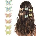 Hair Accessories For Women Stylish for Wedding & Parties - Hair Pins for Women & Girls - Butterfly Hair Style Bridal Braid & Brooch for Juda Bun - Hairstyle Decoration Bride Clips - Pack of 6 - Fast Shipping to USA & Canada