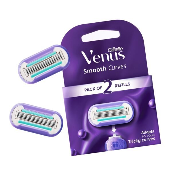 Gillette Venus Swirl | Hair Removal Women Razor Blades/Refills/Cartridges | 2 Pcs | 5 Bladed - Fast Shipping to USA & Canada