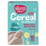 Slurrp Farm Ragi Rice Banana Cereal (200g) - Fast Shipping to USA & Canada