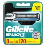 Gillette Mach 3 Razor Refill Cartridges , Men 8 Count - Fast Shipping to USA & Canada