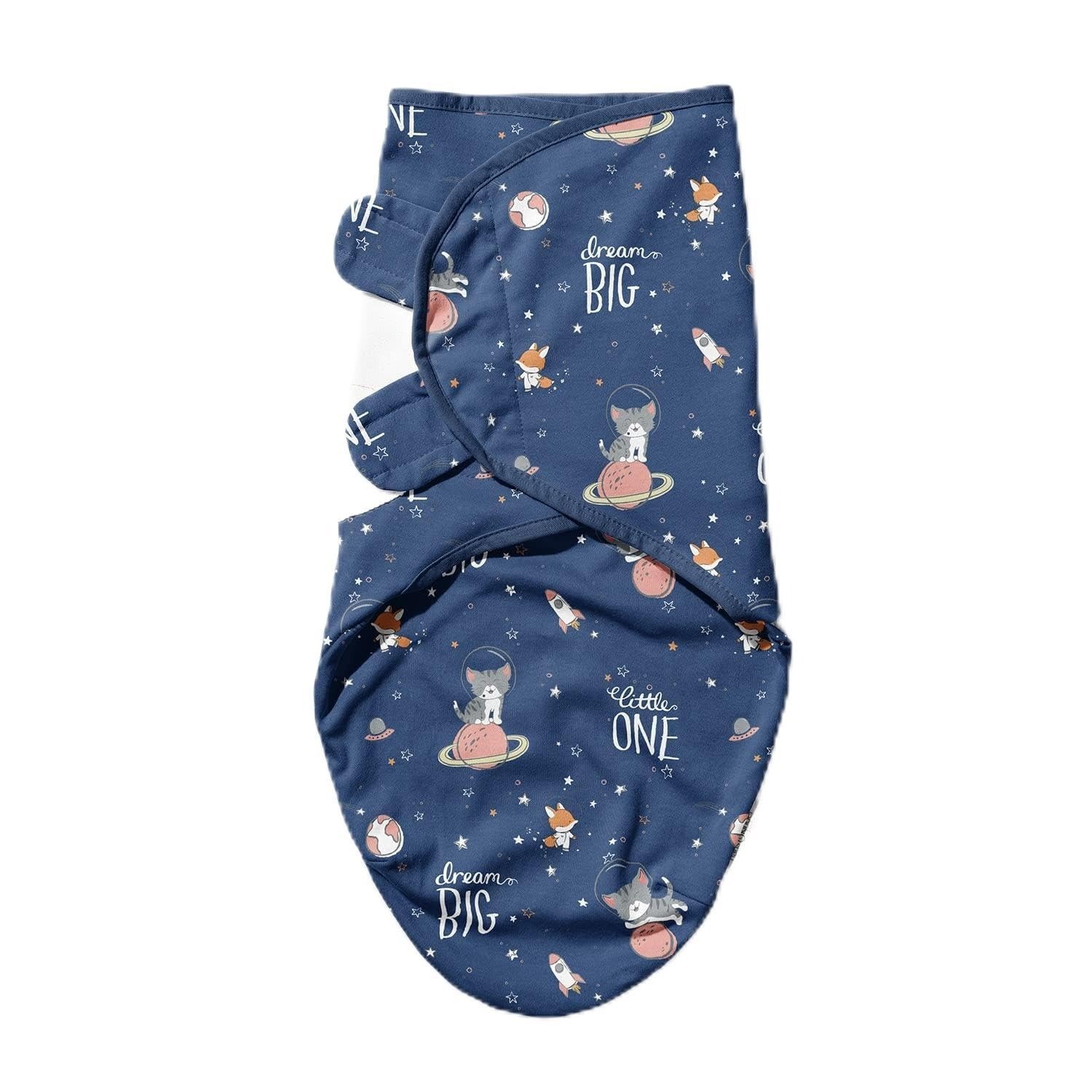 71sBoAxUrRL-1.jpg haus & kinder 100% Cotton Baby Swaddle Wrap for Newborn | Adjustable Easywrap Swaddle Blanket for 0-3 Months | Spacewalk, Multicolor - Fast Shipping to USA & Canada - Image 1