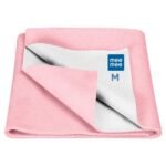 Mee Mee Reusable Water Proof Cotton Bed Protector Sheet/Extra Absorbent Mat/Dry Sheets/Urine Sheet/Dry Mat (70CmX100Cm) (Medium, Pink) - Fast Shipping to USA & Canada