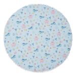 Haus & Kinder 100% Cotton Poplin Play Mat for Babies - Baby Crawling Mats for Floor 90CM | Baby Play Mat for 0 to 2 Years, Soft Baby Mats for Floor, Baby Play Gym & Mat Gift, Multi Color, Vitamin Sea - Fast Shipping to USA & Canada