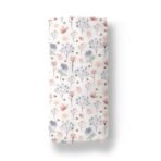 MOM'S HOME Organic Cotton Baby Muslin Swaddle | 100X100 cm | 0-12 Months | Pack of 1 | Blossom - Fast Shipping to USA & Canada