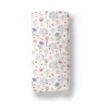MOM'S HOME Organic Cotton Baby Muslin Swaddle | 100X100 cm | 0-12 Months | Pack of 1 | Blossom - Fast Shipping to USA & Canada