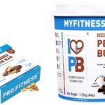 MYFITNESS Peanut Butter & PRO.FITNESS Protein Bar 1.25kg + 6x34g | Crunchy Choco & Protein Bars - Fast Shipping to USA & Canada