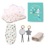 Tidy Sleep Newborn Gift Bundle - Gadda Set, Changing Mat, Wrapper, Swaddle & Sensory Toys | Baby Essentials Set | Baby Shower Gift - Fast Shipping to USA & Canada