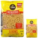DiSano Pastalicious 100% Durum Wheat Macroni Pasta, Elbow, 1kg & DiSano Pastalicious 100% Durum Wheat Penne Pasta, 500 grams - Fast Shipping to USA & Canada