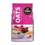 Disano Rolled Jumbo Oats, 1kg, Wholegrain Oats, High in Protein and Fiber, 100% Natural & Gluten Free, Ready in 3 Minutes, Preservative Free - Fast Shipping to USA & Canada