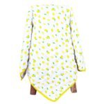 MOM'S HOME Organic Cotton All Season Baby Quilt | Light Weight | Soft | Perfect for Light Winters | 100x120 cm | 0-3 Year | Lemon | Reversible - Fast Shipping to USA & Canada