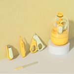 StarAndDaisy 4-in-1 Newborn grooming kit for babies, baby nail scissors Nail Clipper, Tweezer & Nail Cleaning Sets, Toddler Manicure & Pedicure kit, Best Gift for Baby Girl and Baby Boy. (Yellow) - Fast Shipping to USA & Canada