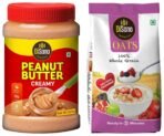 DISANO Peanut Butter Creamy 924G & Oats, 100% Wholegrain, Pouch 1 Kg - Fast Shipping to USA & Canada