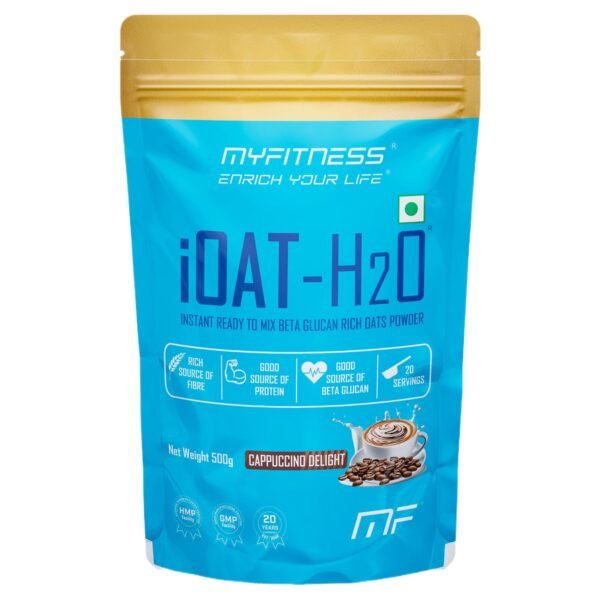 Myfitness iOat H2O 500g | Beta-Glucan Oats Powder | Cappuccino Delight - Fast Shipping to USA & Canada