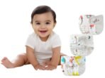 MOM CARE Muslin Cloth Nappies For Newborn Baby,Super Soft,Reusable, Cotton Langots,U Shaped 6 Layer For boy and girl White (M) - Fast Shipping to USA & Canada